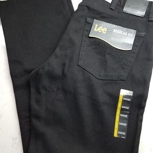 Lee Reg Fit Straight Leg Black